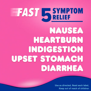 Pepto Bismol ULTRA Liquid for Nausea, Heartburn, Indigestion, Upset Stomach, and Diarrhea - 5 Symptom Fast Relief Medication for Adults, Cherry Flavor, 2x16 oz Pepto Bismol buy supplements Au