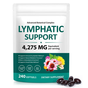 FANSHI Lymphatic Drainage Supplements 240 Softgels | Herbal Blend with Echinacea, Dandelion & Burdock Root | Promotes Healthy Circulation & Fluid Balance | Supports Overall Daily Wellness FANSHI buy supplements Au