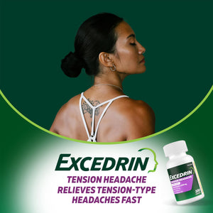 Excedrin Tension Headache Relief Caplets, Acetaminophen 500mg, Caffeine 65mg, Pain Reliever, Aspirin-Free, 100 Count Excedrin buy supplements Au