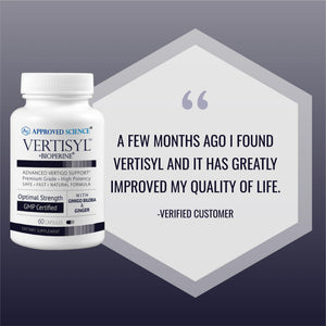 Approved Science VertiSyl - Ginkgo Biloba, Ginger, Vitamin D3, BioPerine - 60 Capsules - 1 Month Supply Approved ScienceBuy Supplements Australia