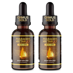 Pharaoh's Nectar XT 24K Monoatomic Gold Ormus Liquid | Third Eye Awakening + Vivid Dreaming, Clean Energy + Mental Clarity, Spiritual Supplement, 60mL