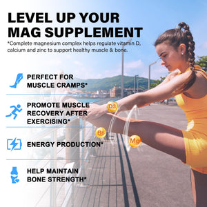 Magnesium Complex Supplement 8 Forms, 500mg Magnesium Glycinate, Malate, Citrate, High Absorption Mg for Calm, Sleep, Mood & Healthy Muscle, Pack of 2, Total 120 Vegan Capsules EnvyCure buy supplements Au