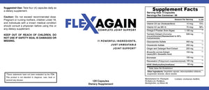 FlexAgain - Fully Comprehensive Joint Support - 120 Capsules - 1 Month Supply FlexAgainBuy Supplements Australia