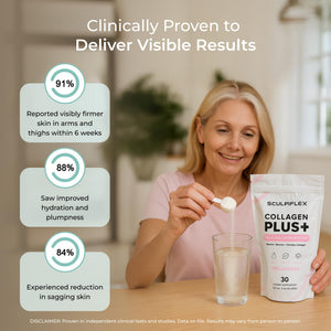 Sculpiflex Hydrolyzed Collagen Peptides Powder, Marine, Bovine, and Chicken Unflavored Multi Collagen Complex for Women, Firms Skin and Boosts Elasticity, Hydrating with Hyaluronic Acid (30 Servings) SCULPIFLEX buy supplements Au