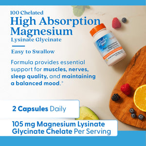 Doctor's Best High Absorption Magnesium Glycinate Lysinate Supplement for Sleep Support - Chelated Magnesium Capsules for Women & Men, 105 mg per Serving, Calm Support, Vegan - 120 Veg Caps Doctor's BEST buy supplements Au