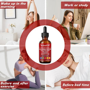 VelestOff Cayenne Pepper Drops - VelestOff Cayenne Circulation Blood Pressure Blend - Cayenne Pepper Hawthorn Beet Root Turmeric Vitamin K2 D3-2 OZ (2 PCS) Velestoff buy supplements Au