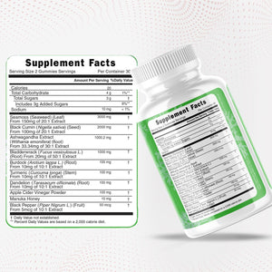 Longevity Nutritional Sea Moss, Thyroid Energy Vitamins Mineral Burdock Manuka Honey Dandelion Apple Cider Bladderwrack Ashwagandha Extract Turmeric Antioxidant Boost Immune Superfood Gummies Longevity NutritionalBuy Supplements Australia