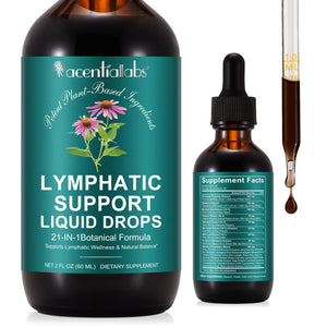 Lymphatic Drainage Drops | 21-in-1 Lymph System Support Supplement | Lymph Cleanse with Turmeric, Echinacea, Elderberry & Dandelion | for Women & Men, 2 fl oz Daiasns buy supplements Au