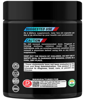 DEDICAD NAD.+ Supplement - Combined to Resveratrol, Quercetin, Berberine, Fisetin, TMG and Grape Seed - 60 Capsules DEDICADÂ buy supplements Au
