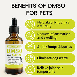 Topical 99.995% DMSO for Dogs Lipoma, Lipoma Treatment for Dogs, Reduce Fatty Lumps and Bumps Inflammation, Swelling, Dog Pain Relief, DMSO in Glass Bottle with Precision Dropper, 1.7 oz Jdicklary buy supplements Au