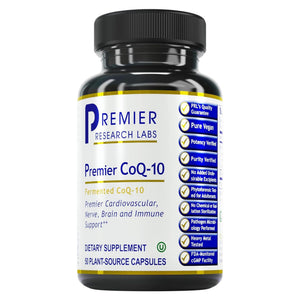 Premier Research Labs CoQ10 - Coenzyme Q10, Co Q 10 Supplement, 100mg Capsules, Ubiquinol Co Enzyme Q-10 with Red Algae & MCT Oil - 60 Vegetarian Capsules Premier Research Labs buy supplements Au