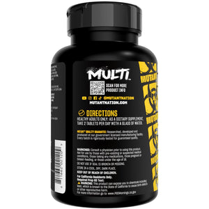 Mutant Multi - High Potency Vitamins with 75+ Ingredients Specifically Formulated for Heavy Lifting, 60 Tablets MutantBuy Supplements Australia