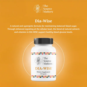 The Source Matters Dia-Wise Metabolic Health Supplement | Alpha Lipoic Acid, Cinnulin Capsules, Biotin, Chromium, Vanadyl Sulfate, Vitamin B for AMPK Activation (60 Count) THE SOURCE MATTERS buy supplements Au