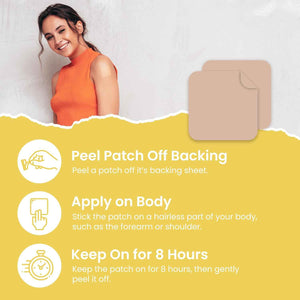 Energy Patches (Pack of 60) - 100% Natural Patch for Women and Men | With Biotin, Energy, Focus & Body Support, Enhanced Formula