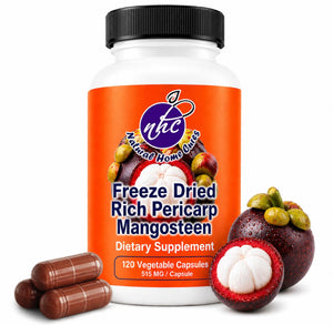 Natural Home Cures Freeze-Dried Mangosteen Rich Pericarp Capsules – 56+ Xanthones & Flavonoids, High ORAC Antioxidant Support, 515 mg, 120 Vegan Capsules Natural Home Cures buy supplements Au