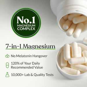 BIOptimizers Magnesium Breakthrough Supplement with 500mg - 7 Forms of Magnesium: Glycinate, Malate, Citrate, and More - Natural Support for Sleep and Cognitive Function -90 Capsules- Calming Vitamins BIOptimizers buy supplements Au
