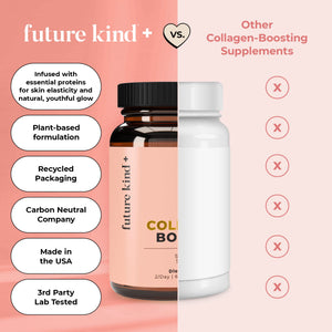 Future Kind Vegan Collagen - Supports Collagen Production with Biotin and Vitamin C (60 Capsules in Glass Bottle) Future Kind buy supplements Au