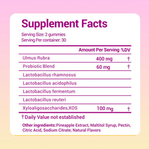 Lunivox Her Juicy Feminine Probiotics Gummies for Women, with Prebiotics & Slippery Elm - Promotes pH Balance, Gut Health & Immune Support - Pineapple Flavor, 60 Count Lunivox buy supplements Au