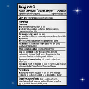 Unisom Nighttime Sleep-Aid Gels, Diphenhydramine HCI 50mg, 100 Count Unisom buy supplements Au