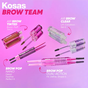 Kosas Air Brow Tinted Eyebrow Gel – Volumizing Brow Gel with Flexible Long-Lasting Hold, Clear Kosas buy supplements Au