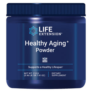 Life Extension Healthy Aging Powder, Healthy Aging Supplement, Heart Health, Brain Health, Exercise Performance, Taurine, Lithium, spermidine, Powder Blend, Non-GMO, Vegetarian, 30 Servings Life ExtensionBuy Supplements Australia