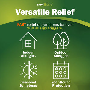 Nuvicare 24-Hour Allergy Medicine - Cetirizine Hydrochloride 10mg Tablets - Compare to the Active Ingredient in Zyrtec Antihistamine Meds - Generic Allergy Pills for All Day Allergy Relief (100 Count) NUVICARE buy supplements Au