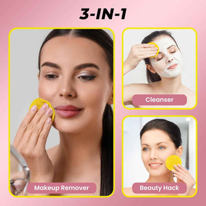 Turmeric Kojic Acid Cleansing Pads for Face Dark Spots - Hydrates & Plumps | With Vitamin C & E, Sensitive Skin Friendly (50 Pads)