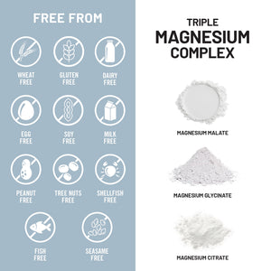 NatureWise Triple Magnesium Complex - High Absorption Magnesium Glycinate + Malate + Citrate for Muscle Nerve & Sleep Support - Vegan 90 Capsules NatureWise buy supplements Au
