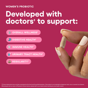 Physician's CHOICE Probiotics for Women - PH Balance, Digestive, UT, & Feminine Health - 50 Billion CFU - 6 Unique Strains for Her - Organic Prebiotics, Cranberry Extract+ - Women Probiotic - 30 CT Physician's CHOICE buy supplements Au