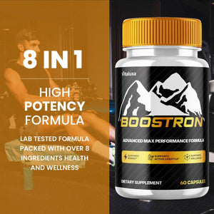 Boostron Capsules, Boostron Supplement Pills - Boostrom Maximum Strength Performance Blend Premium Advanced Formula All Natural Ingredients for Advanced Health Vitamin Support Reviews (60 Capsules) VitaluxaBuy Supplements Australia