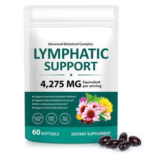 LTQXGT Lymphatic Support Supplement 60 Softgels– Advanced Botanical Complex with Echinacea, Dandelion & Elderberry – Antioxidant-Rich Daily Wellness Formula LTQXGT buy supplements Au