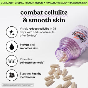 Lemme Glow Collagen Hair Gummies for Strong, Thick Hair & Reduced Shedding Smooth Anti Cellulite Capsules for Women, Smooth Legs & Thighs, Reduce Cellulite & Crepey Skin Bundle Lemme buy supplements Au