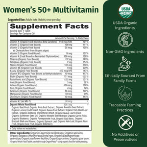 EarthFirst Organic Women's & Men's 50+ Once Daily Multi Bundle,19 Vitamins from Herbs & Superfoods, 30 Count EarthFirst Organic buy supplements Au