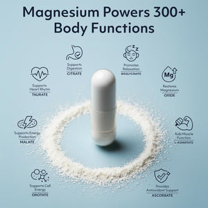 8 in 1 Magnesium Complex for Women & Men 426mg | 180 Vegan Capsules | MAG-8 Blend: Citrate, Bisglycinate, Malate, & More | Non-GMO Magnesio Complex Supplement | Provides 100% Daily Recommended Value Teraputics buy supplements Au