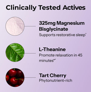 Hum Nutrition Dream Team Magnesium Bisglycinate Powder, L Theanine & Tart Cherry Magnesium Supplement Drink Mix, Support Rest, Relaxation & Sleep Routine, Gluten Free, Vegan, Cherry Lemon, 30 Servings HUM buy supplements Au
