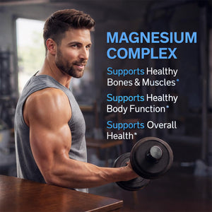 Magnesium Complex for Women & Men 1000mg — 7-in-1 Magnesium (Glycinate, Citrate & Malate) for Sleep Support, Stress Relief, Muscle Recovery — Vegan, 60 Capsules ElixAid buy supplements Au