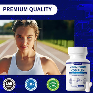 Magnesium Complex 1000mg with 8 Types - Glycinate, Citrate, Malate - Supports Muscle Relaxation, Bone Health, Energy Production & Sleep - High Absorption, Non-GMO, Vegan Capsules, 90 Count (001) ZYGCDZ buy supplements Au