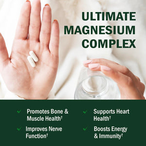 BioSchwartz Magnesium Complex Supplement (90 Capsules) 350mg Magnesium Glycinate Citrate Malate and Taurate Per Serving for Healthy Nerves Muscles Heart Sleep Support (Vegan, Gluten-Free, Non-GMO) BioSchwartz buy supplements Au
