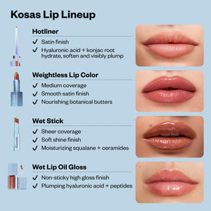 Kosas Wet Lip Oil Gloss – Plumping Peptide Lip Treatment Gloss in Sheer Rich Brown, Hydrating with Hyaluronic Acid, Peptides & Plant Oils, Non-Sticky, Vegan, Clean Beauty Lip Gloss (Cola) 0.15 oz Kosas buy supplements Au