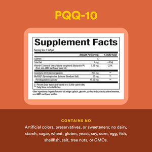Natural Factors, PQQ-10, Supports Energy and Healthy Aging, Dietary Supplement, 60 softgels (60 servings) Natural FactorsBuy Supplements Australia