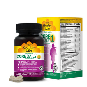 Country Life Women’s Core 1 Daily Multivitamin with Iron, Cranberry, Probiotics, and Digestive Enzymes-Certified Gluten-Free Formula for Energy, Immune Support and Complete Digestive Health,60 Tablets Country LifeBuy Supplements Australia