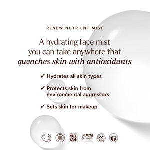 True Botanicals Renew Nutrient Mist | Deeply Hydrates & Refreshes On the Go |Dermatologist Tested, Non-Toxic, Hypoallergenic, Vegan, MADESAFE Certfied | (1.7 oz | 50 ml) True Botanicals buy supplements Au