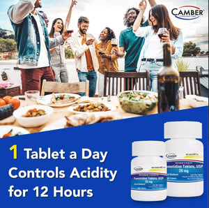 Camber Famotidine Tablets 20 mg Maximum Strength Acid Reducer 500ct Family Pack CAMBER PHARMACEUTICALS, INC buy supplements Au
