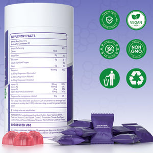 Magnesium Complex Gummies, Individually Packaged Magnesium Supplement, Magnesium Chelate, Bisglycinate, Malate, Citrate, Taurate Chewable for Women & Men,Sleep&Muscle&Nerve Health, Vegan 90 Counts DIAYAC buy supplements Au
