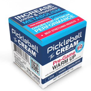 Pickleball Cream PRE-Game Warm UP SPF 60 Joint & Muscle Therapy Cream Grip Strength Pickleball Paddle Control Accurate Ball Shots Joints Muscles Metabolism Oxygen Pain Prevention Maximum Performance Pickleball CreamBuy Supplements Australia