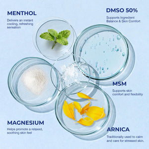 PURESKIN DMSO Relief Cream – Pharmaceutical Grade Fast-Absorbing Cooling Formula for Active Lifestyles – Lightweight Cream with Arnica, MSM, Magnesium, Menthol & Aloe, 4 oz PURESKIN buy supplements Au