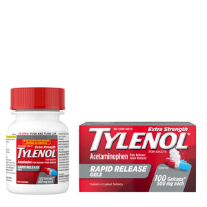 Tylenol Extra Strength Acetaminophen Rapid Release Gels, Fast, Strong Pain Relief, Fever Reducer, 500 mg Gelcaps with Laser‑Drilled Holes for Fast Release, OTC Medicine, 100 Count Tylenol buy supplements Au