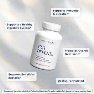 BodyHealth Gut Defense with PerfectAmino, Gut Health Support for Women and Men, GI Support Supplement - 90 Softgels