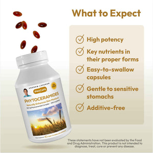 ANDREW LESSMAN Phytoceramides Skin Supplement, 60 Capsules | Plant-derived phytoceramides help support skin hydration, elasticity and a healthy-looking complexion from within.