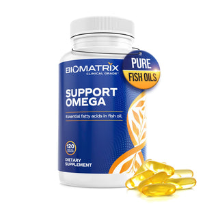 Support Omega EPA DHA Omega 3 Fish Oil Supplement - Cardiovascular, Musculoskeletal Support (120 Gel Capsules) BioMatrix buy supplements Au